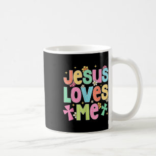 Groovy Jesus liebt mich Biblisch Christliche Kirch Kaffeetasse