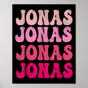 Groovy Jonas Vorname D I Love Jonas Tees Meme Poster