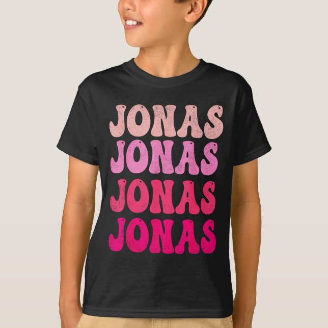 Groovy Jonas Vorname D Ich liebe Jonas Tees Meme  (Vorderseite)