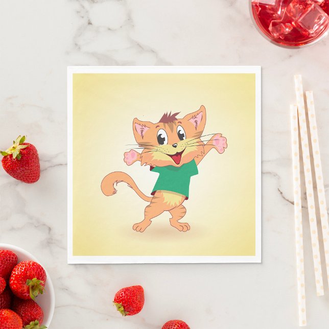 Groovy Katze Serviette (Von Creator hochgeladen)