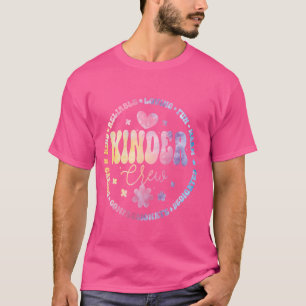 Groovy Kinder Crew Administrator Teacher Erster Ta T-Shirt