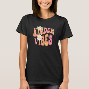 Groovy KINDER VIBES Lehrer Herbstfarben Kindergart T-Shirt