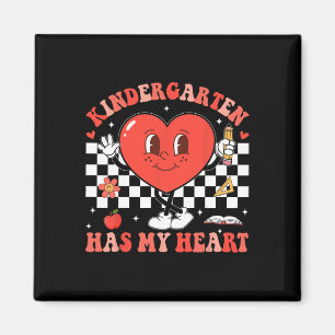 Groovy Kindergarten hat mein Herz Valentinstag Te Magnet