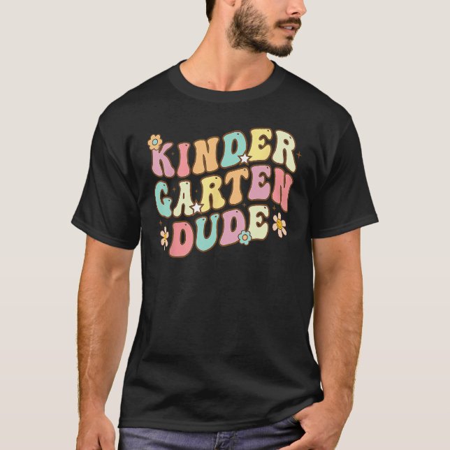 Groovy Kindergarten Typ zurück zur Schule Bo T-Shirt (Vorderseite)