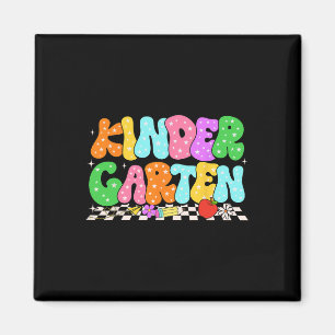 Groovy Kindergarten Zurück zur Schule Erster Schul Magnet