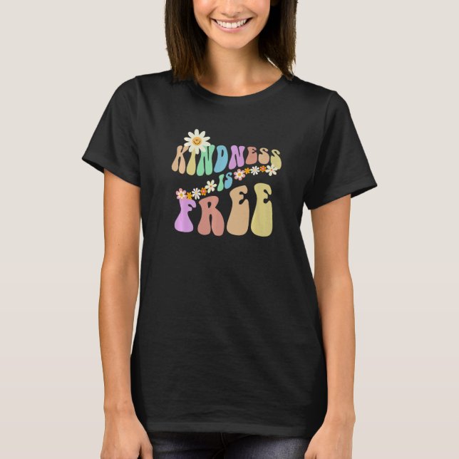 Groovy KINDNESS ist FREI Retro Stopp Bullying Choo T-Shirt (Vorderseite)