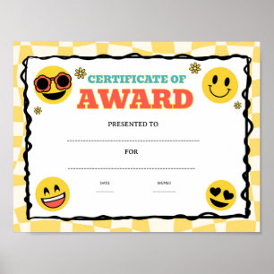 Groovy Klassenleistungspreis editierbar Poster