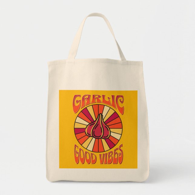 Groovy Knolic Good Vibes Wiederverwendbare Tasche (Vorne)