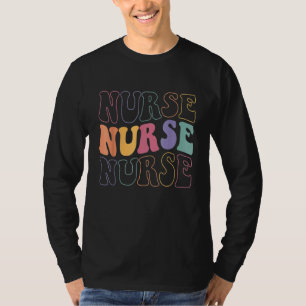 Groovy Krankenschwester Frauen Schulkrankenschwes T-Shirt