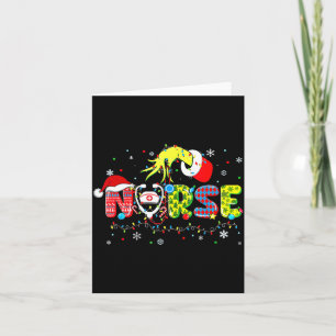 Groovy Krankenschwester Weihnachten Xmas Santa Rn Karte