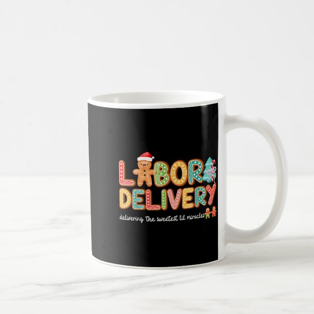 Groovy Labor And Delivery Christmas L&amp;d Nurse  Kaffeetasse (Rechts)