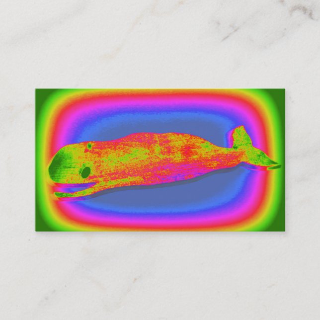 Groovy Lächeln Wal Visitenkarte (Vorderseite)