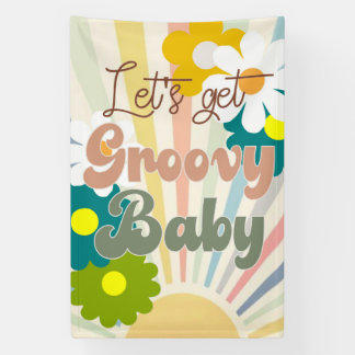 Groovy, Lasse fett, Retro-Party Banner