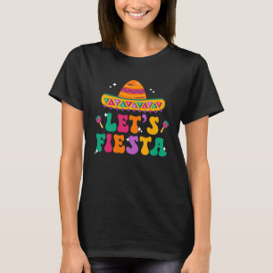 Groovy Lassen s Fiesta Sombrero Mexican Hat Cinco T-Shirt