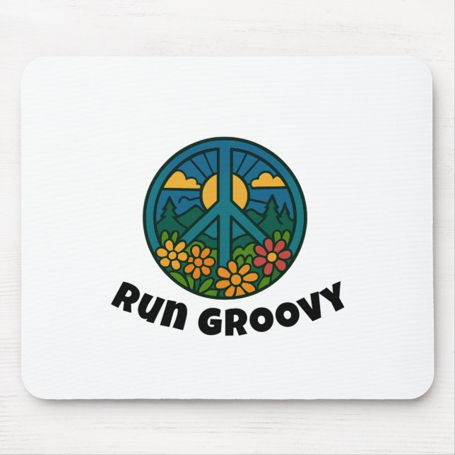 Groovy laufen mousepad (Vorne)