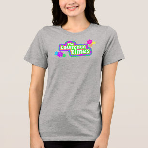 Groovy Lawrence Times Blume grau Tri-Blend Shirt