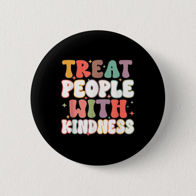 Groovy Leckerei Menschen mit Kindheit Mental Healt Button (Vorderseite)