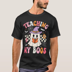 Groovy lehrt meinen Boos Lehrer Ghost Halloween Te T-Shirt