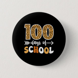 Groovy Leopard 100. Schullehrer Kinder 10 Button