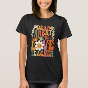 Groovy Letzter Tag der Schule Abschluss Daisy Blum T-Shirt