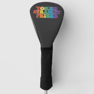 Groovy LGBT Pride Token Straight Friend Golf Headcover