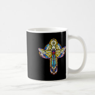 Groovy Libelle Kreuz Christliche Bibel Religiös F Kaffeetasse