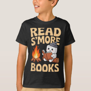 Groovy liest mehr Bücher süße Lagerfeuer-Lektüre T-Shirt