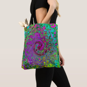 Groovy Lila Abstrakt Retro Liquid Swirl