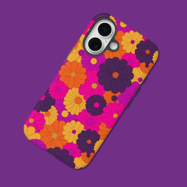 Groovy Lila und Pink Hippie Blume Power Case-Mate iPhone Hülle (Von Creator hochgeladen)