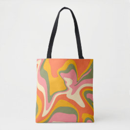 Groovy Liquified Marble Retro 60er Vintag
