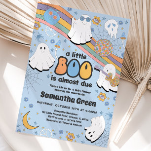 Groovy Little Boo Baby Shower Einladung
