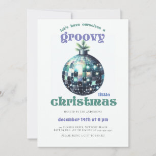 Groovy Little Christmas Disco Sage Weihnachtsfeier Einladung