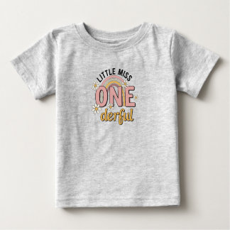 Groovy Little Miss ONE-derful 1st Birthday Tee