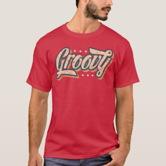 Groovy Look Slang Ein 70er oder 80er Retro T-Shirt