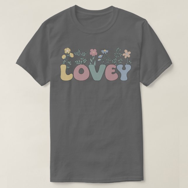 Groovy Lovey Großmutter Blume Lovey Oma  T-Shirt (Design vorne)