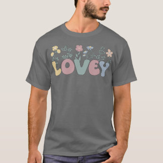 Groovy Lovey Großmutter Blume Lovey Oma  T-Shirt