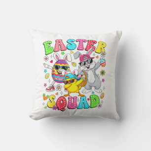 Groovy Lustiger Hase Ei Küken Ostern Squad Tag Män Kissen