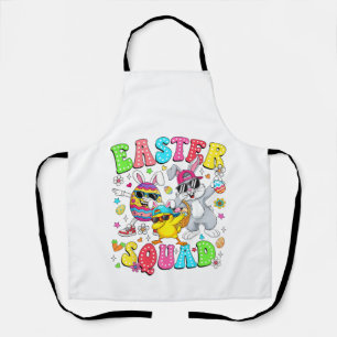 Groovy Lustiger Hase Ei Küken Ostern Squad Tag Män Schürze