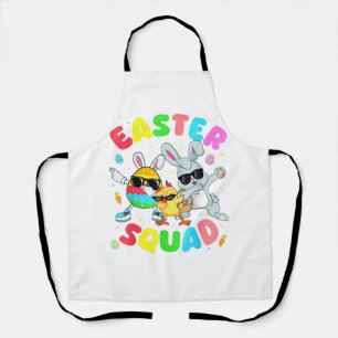 Groovy Lustiger Hase Ei Küken Ostern Squad Tag Män Schürze