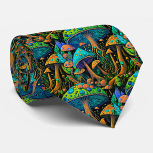Groovy Magic Mushroom psychedelischer trippiger Sc Krawatte