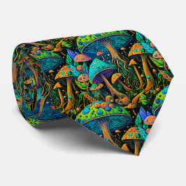 Groovy Magic Mushrooms - Retro Art Neck Tie Krawatte