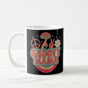 Groovy Mama 70er Ästhetische Nostalgie 1970er Mutt Kaffeetasse