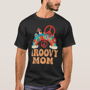 Groovy Mama 70er Ästhetische Nostalgie 1970er Retr T-Shirt