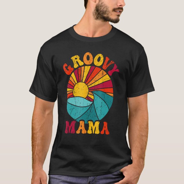Groovy Mama 70s Aesthetic Nostalgia 1970 s Retro M T-Shirt (Vorderseite)