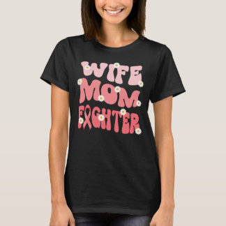 Groovy Mama Ehefrau kämpft gegen Gebärmutterhalskr T-Shirt