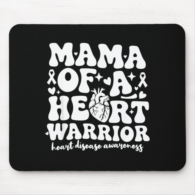 Groovy Mama eines Herzens Krieger CHD-Bewusstsein  Mousepad (Vorne)