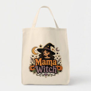 Groovy Mama Hexe Vintage Halloween-Tasche. Tragetasche