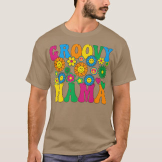 Groovy Mama Niedlich Hippie Mama Vintag Matching F T-Shirt