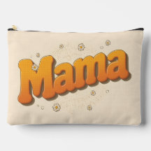 Groovy Mama Retro 70er Jahre Bubble-Letter-Kosmeti