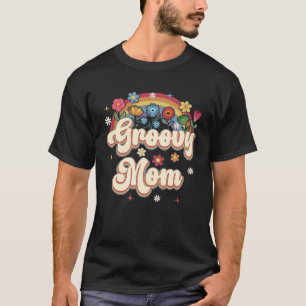 Groovy Mama Retro Hippie Peace Signature Mütter T-Shirt